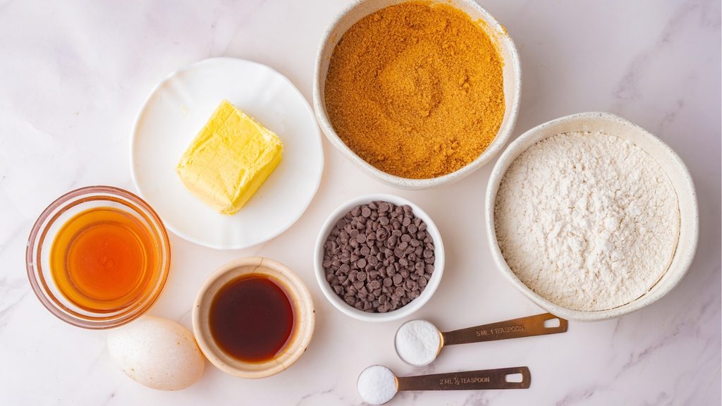 Chocolate Chip Cookie Ingredients