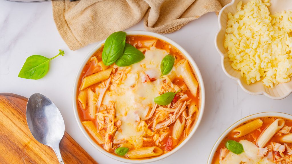 Cooked Chicken Parm Soup