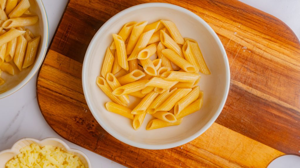 Cooked Pasta in Bowl