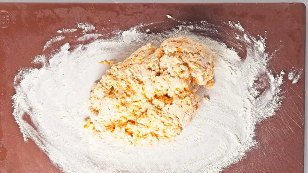 Dough Brought Together For Biscuits