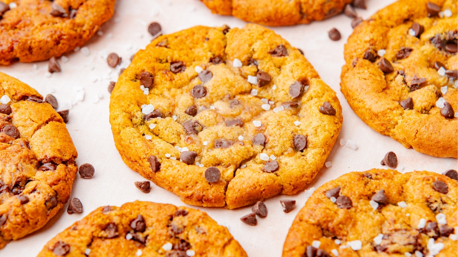 Maple Chocolate Chip Cookies With Sea Salt