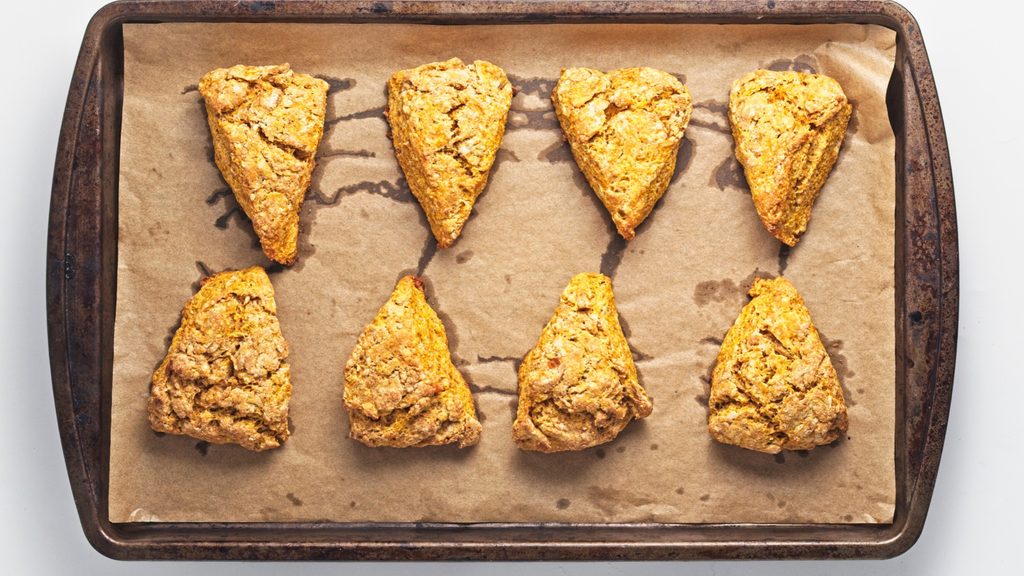 Scones Baked on Cookie Sheet
