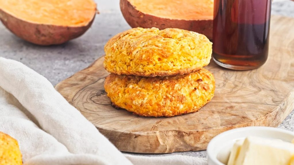 Served Biscuits on Table